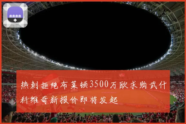 热刺拒绝布莱顿3500万欧求购武什科维奇新报价即将发起